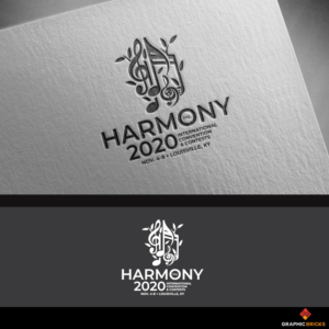 Harmony, Inc. / 2020 International Convention & Contests / Nov. 4-8 / Louisville, KY | Logo-Design von Graphic Bricks