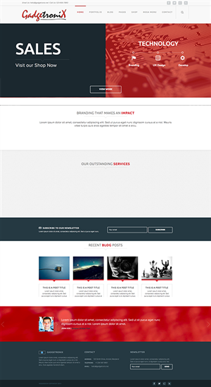 Web Design by NessDesign for GadgetroniX | Design: #2990020