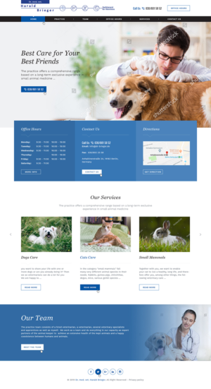 Re-design of veterinary clinic website * | Diseño Web por Ved Web Services