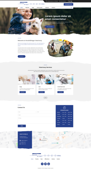 Re-design of veterinary clinic website * | Diseño Web por v.senthil-designer