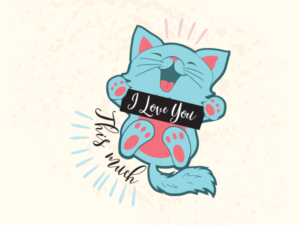 Cute playful kitten T-shirt design with a tagline | T-Shirt-Design von Grace A