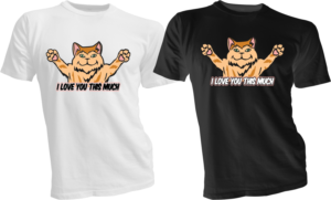 Cute playful kitten T-shirt design with a tagline | T-Shirt-Design von bacujkov