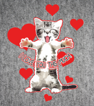 Cute playful kitten T-shirt design with a tagline | T-Shirt-Design von Light Hand Design