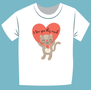 Cute playful kitten T-shirt design with a tagline | T-Shirt-Design von Alaya