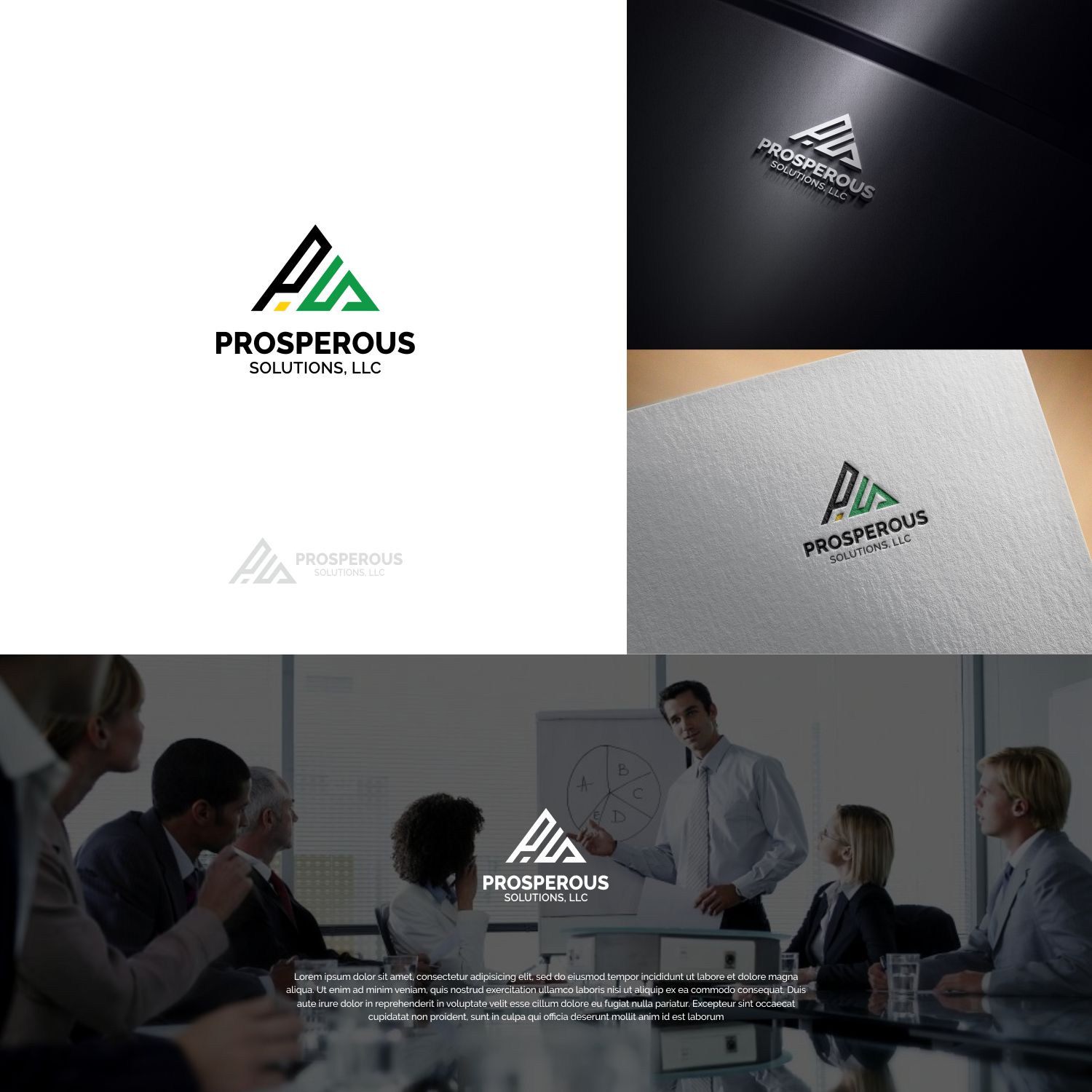 Logo Design by Hand Fan for Prosperous Investments, LLC | Design #20649679