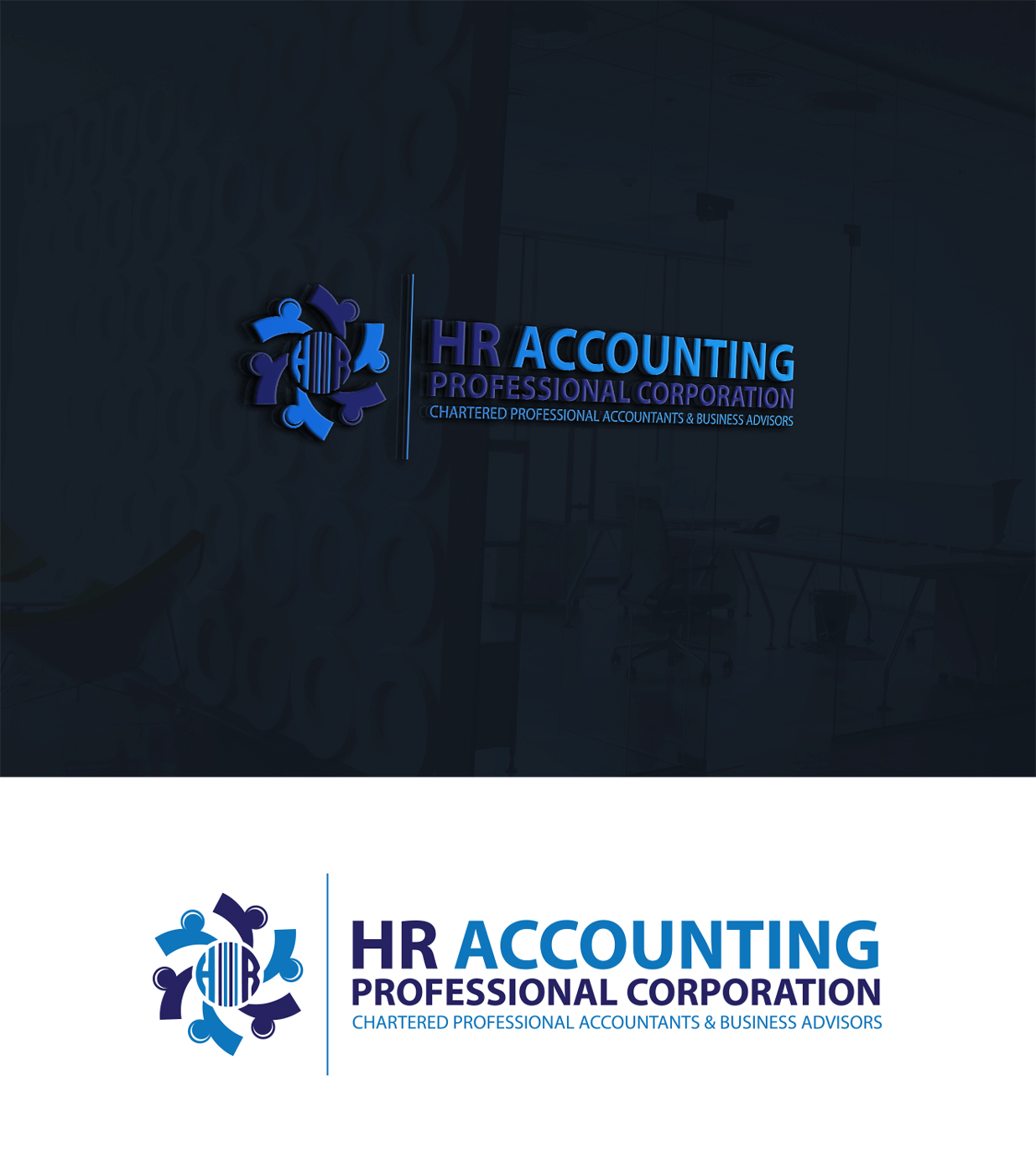 Logo Design by Farooq Zahid for HR Accounting | Design #20664706