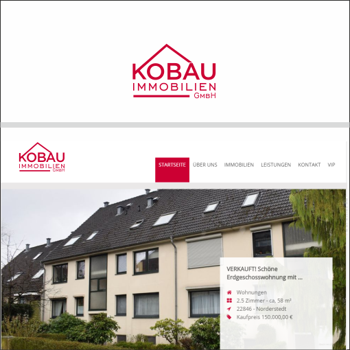Logo Design by ciolena for KOBAU Immobilien GmbH | Design #20670559