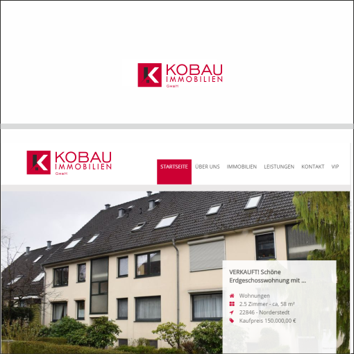 Logo-Design von ciolena für KOBAU Immobilien GmbH | Design #20670650