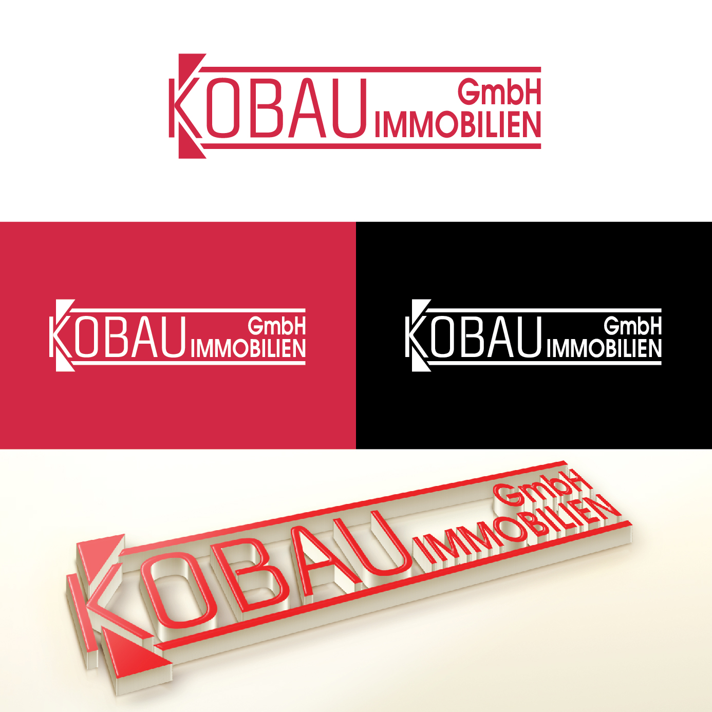 Logo Design by Adnan Ansari for KOBAU Immobilien GmbH | Design #20689871