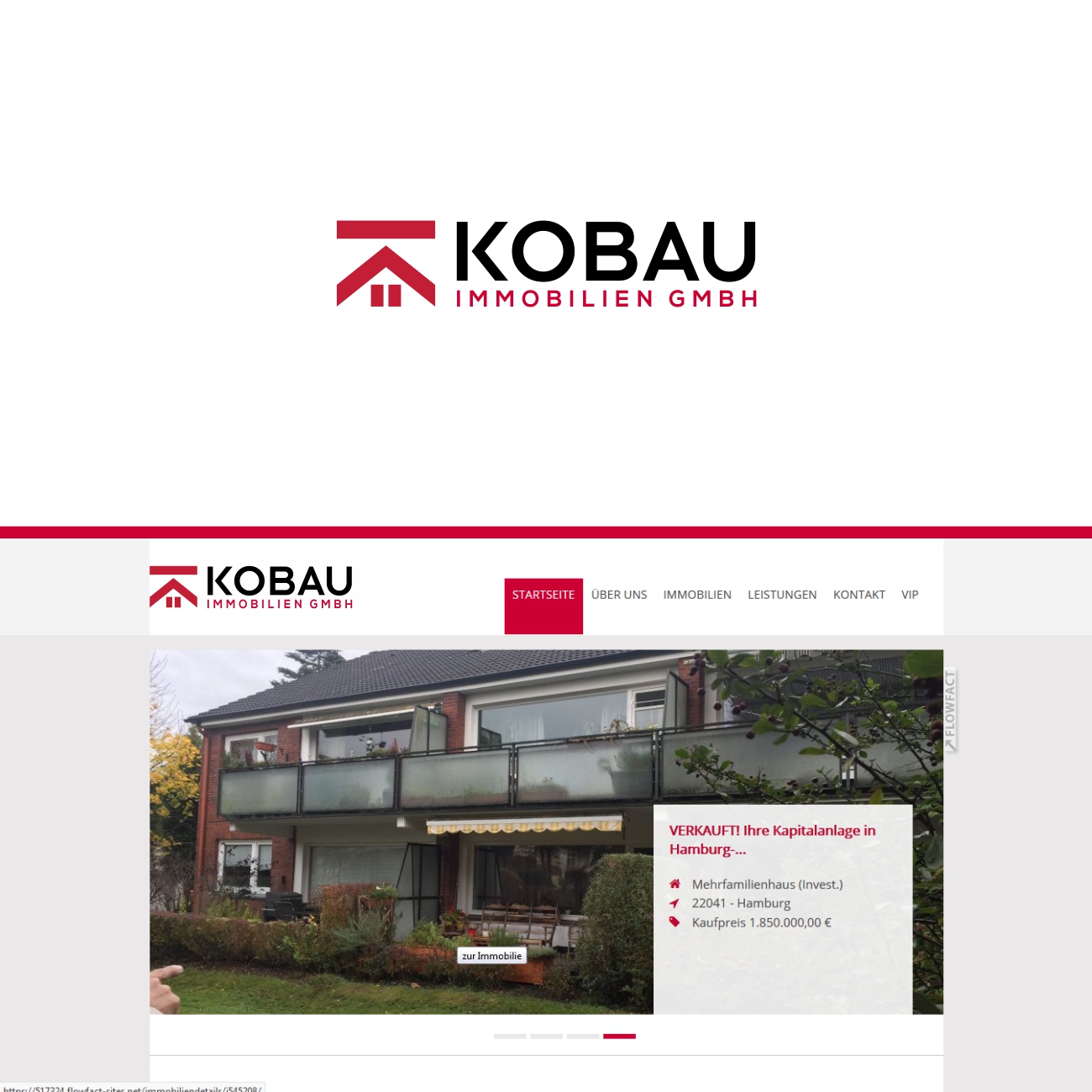 Logo Design by MBARO for KOBAU Immobilien GmbH | Design #20660517