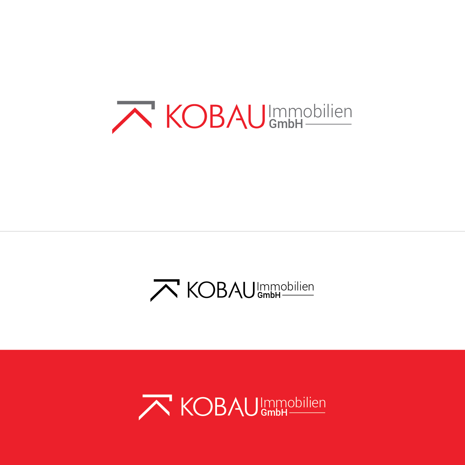 Logo Design by Maxo-Biz for KOBAU Immobilien GmbH | Design #20656811