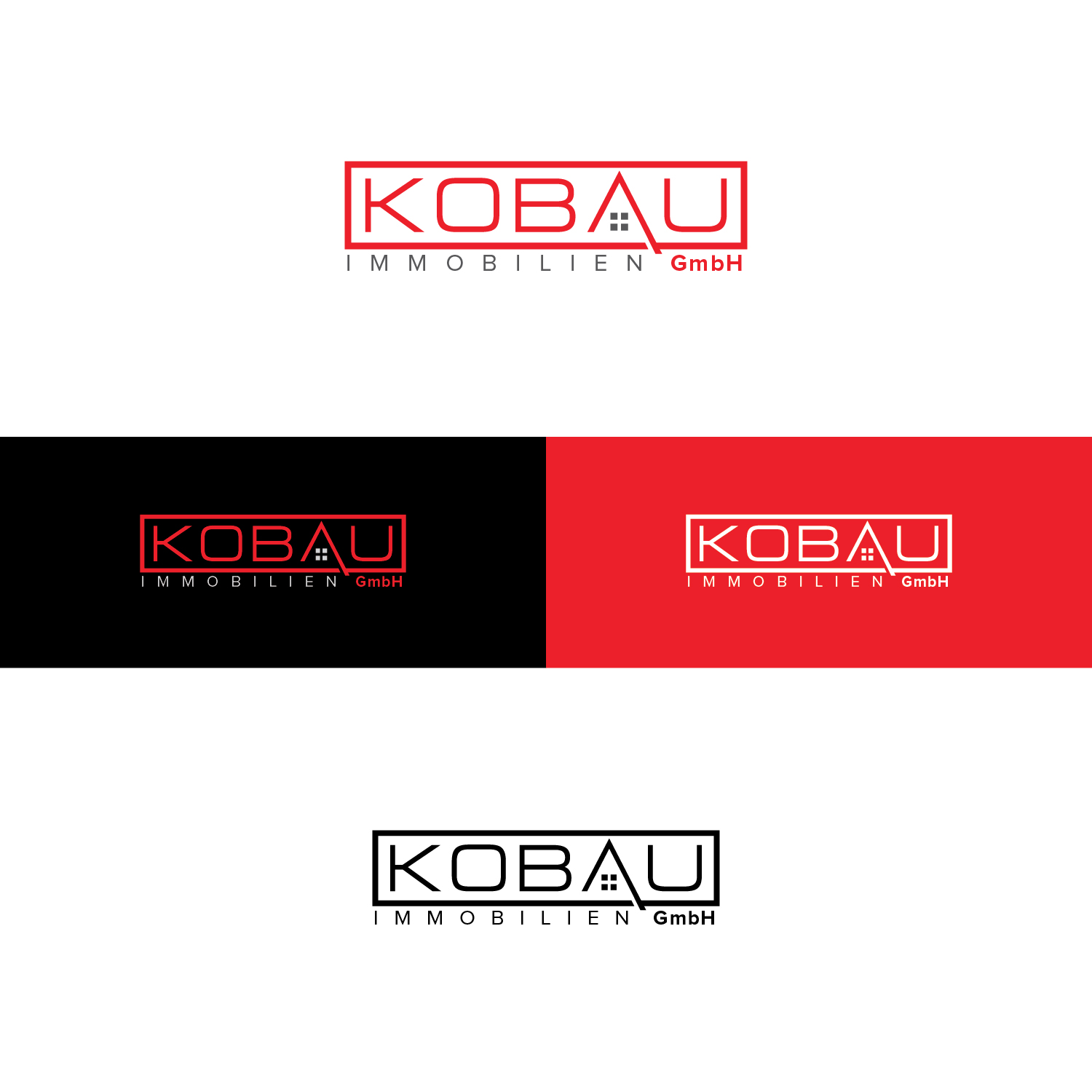 Logo Design by Maxo-Biz for KOBAU Immobilien GmbH | Design #20656814