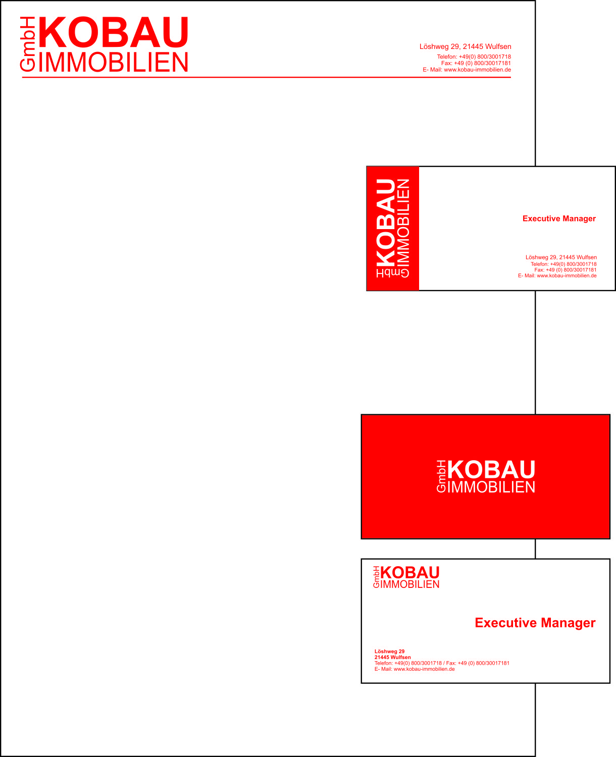 Logo Design by Papadopoulou Alexandra 2 for KOBAU Immobilien GmbH | Design #20678151