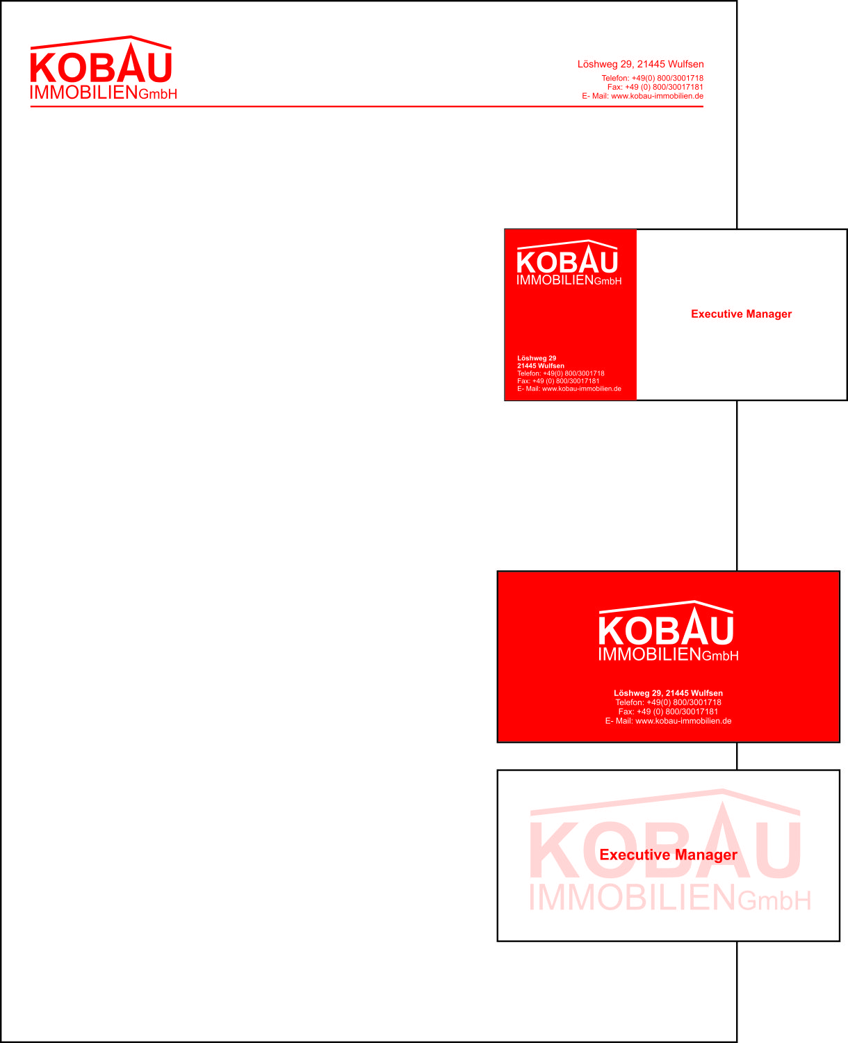 Logo-Design von Papadopoulou Alexandra 2 für KOBAU Immobilien GmbH | Design #20678152