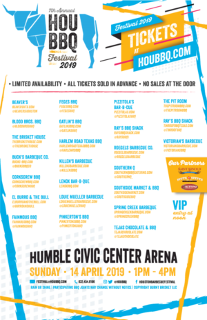 2019 Houston Barbecue Festival poster design | Design de Poster par Sayari 3