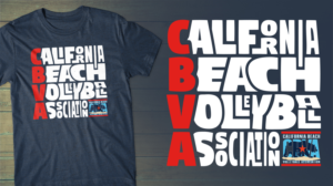 Diseño de Camiseta por db1404 para California Beach Volleyball Association | Diseño: #20649506