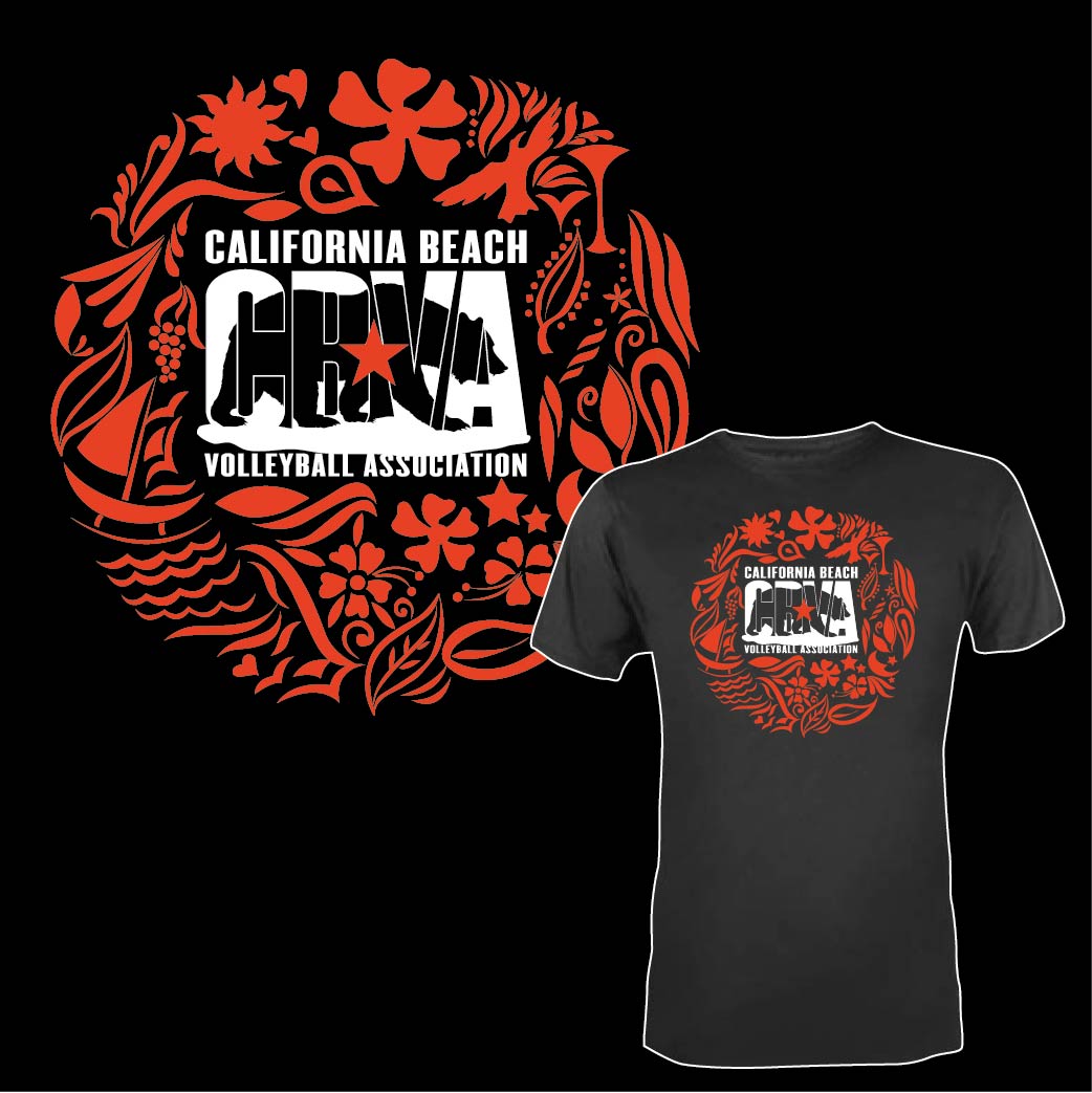 T-shirt Design by 75-R-P-Z for California Beach Volleyball Association | Design #20829236