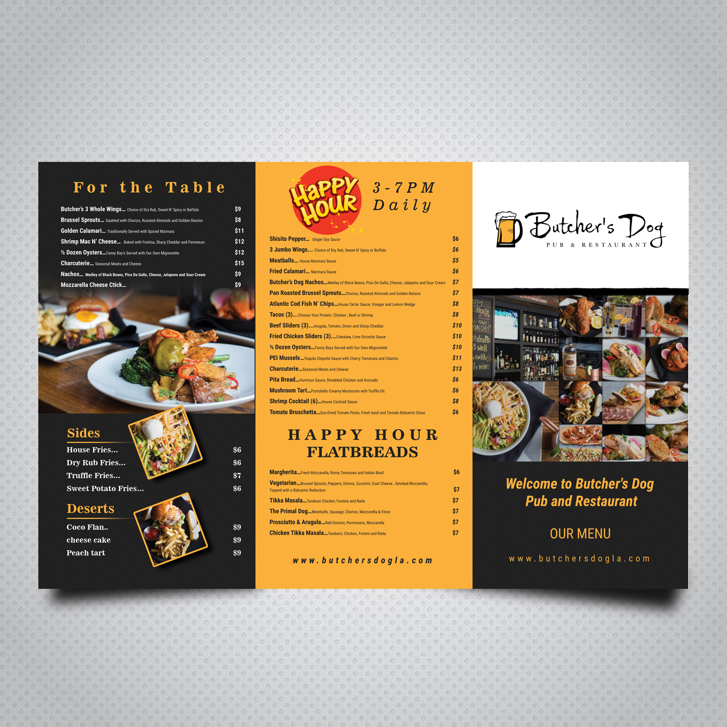 Menu Design by uk for this project | Design #20658823