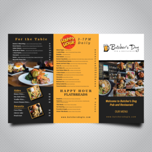 Menu Design by uk for this project | Design: #20658823