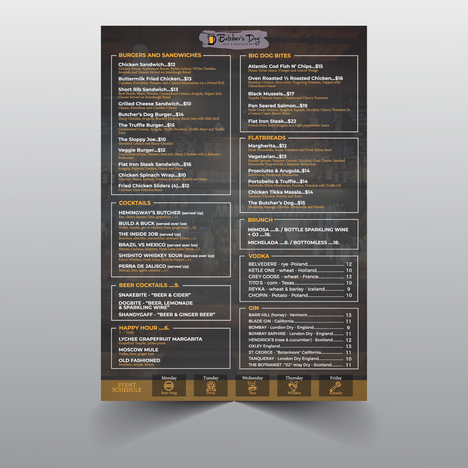 Design de Menu par Louie Fuentes | Manobo Graphic Design Services pour ce projet | Design #22220071