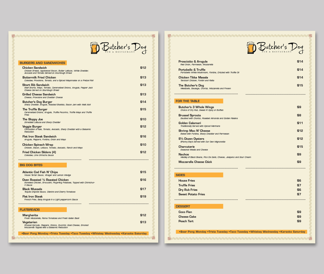 Menu Design by Ngoeg for this project | Design #21003245