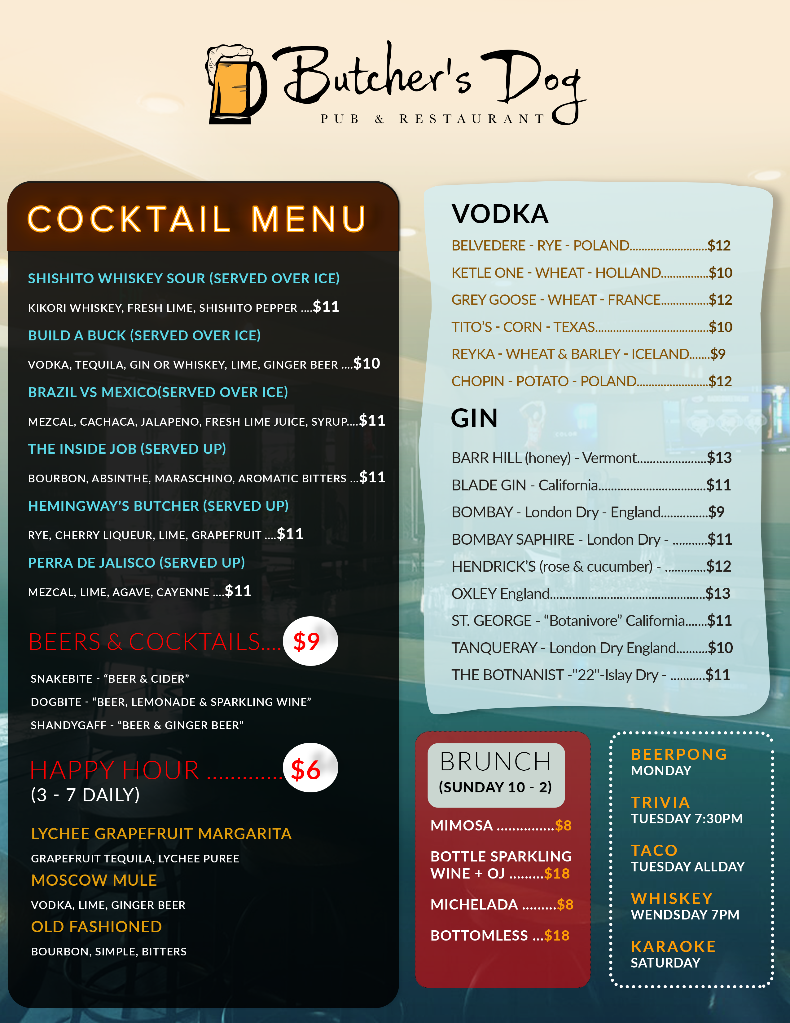Menu Design by hamork for this project | Design #22196296