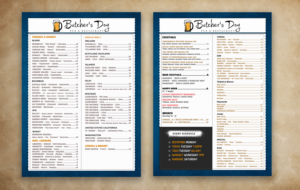 Menu Design by ZobaerDe