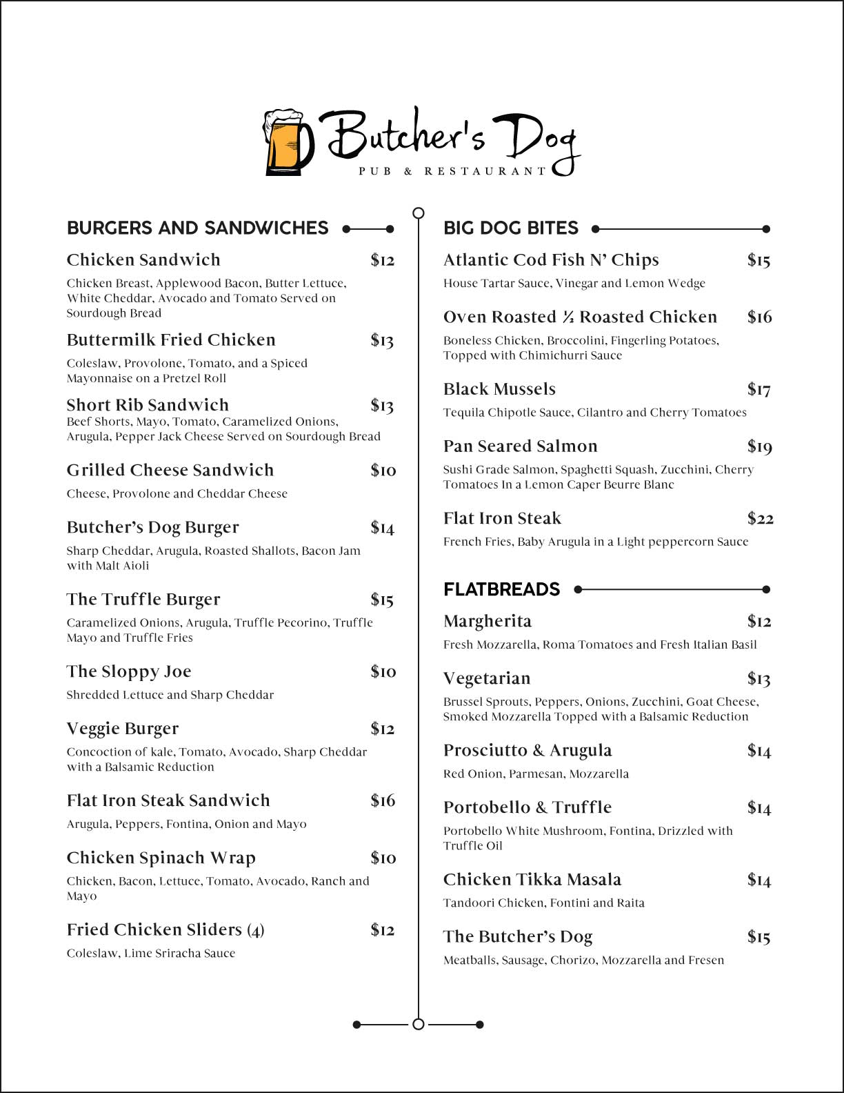 Menu Design by DeetlStudio for this project | Design #22187230