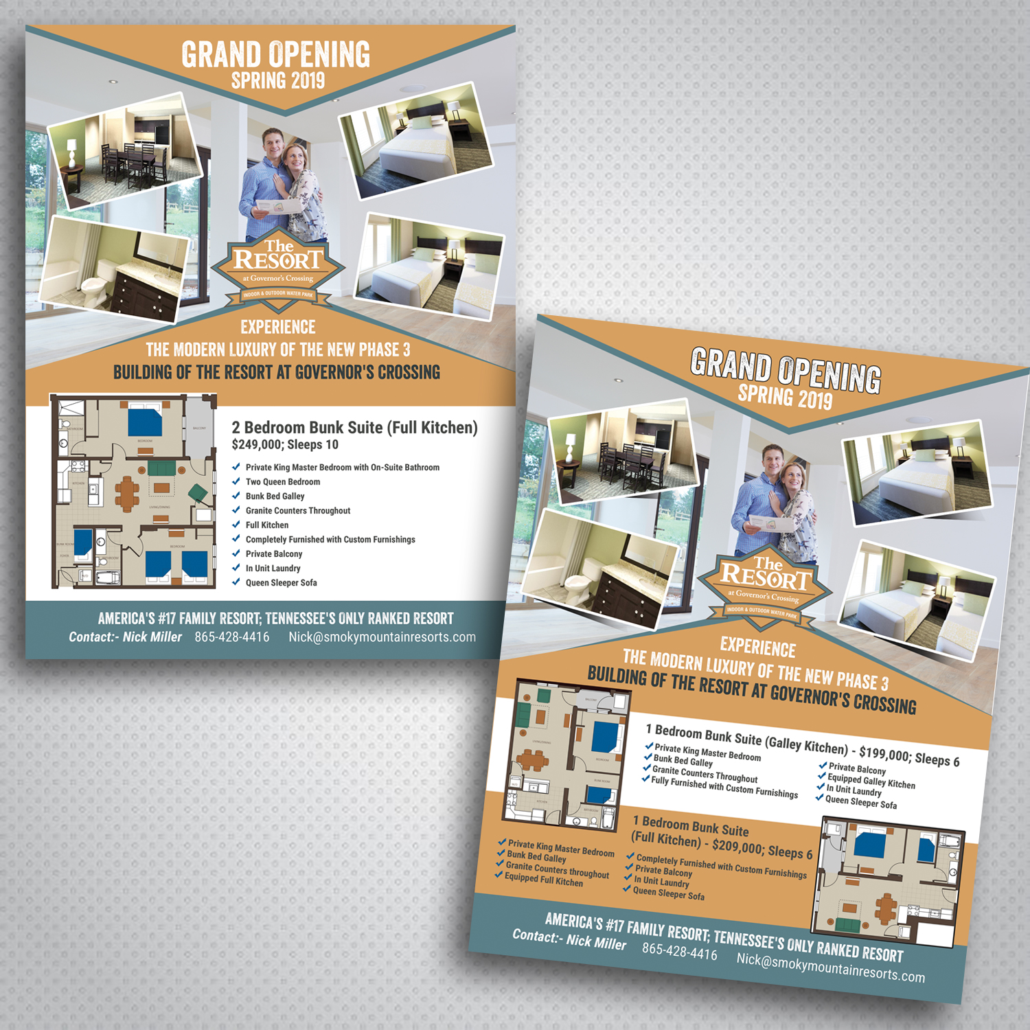 Flyer-Design von uk für Smoky Mountain Resorts | Design #20655586