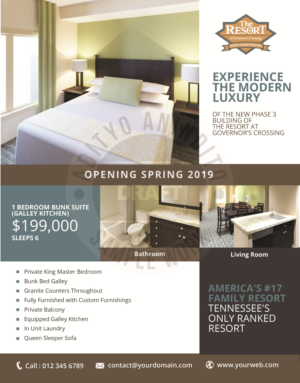 Flyer-Design von Adityo Dimas für Smoky Mountain Resorts | Design: #20654038