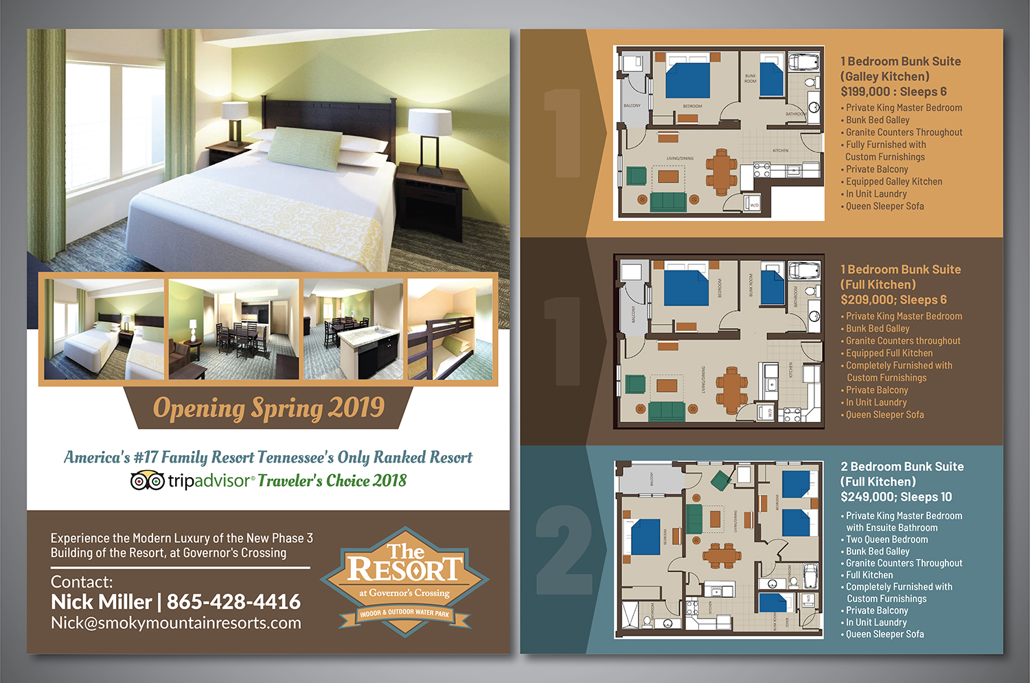 Flyer-Design von Deziners Zone für Smoky Mountain Resorts | Design #20677095