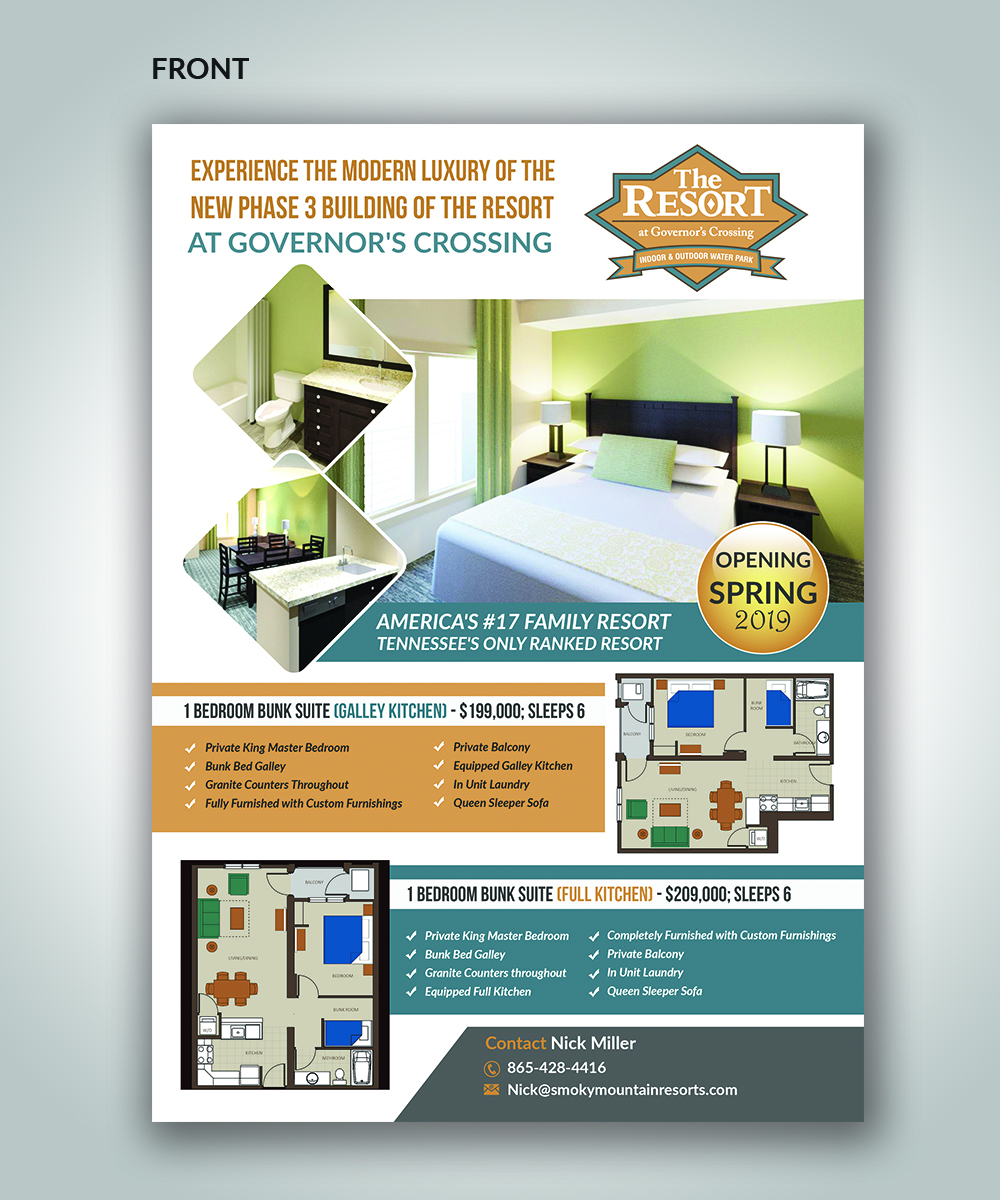 Flyer Design by innovative earth for Smoky Mountain Resorts | Design #20655996