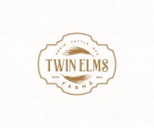 Twin Elm Farms / Est. 1975/ Grain. Cattle. Mfg./ | Logo Design by 91.kremena.petrova