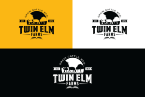 Twin Elm Farms / Est. 1975/ Grain. Cattle. Mfg./ | Logo Design by Iris 3