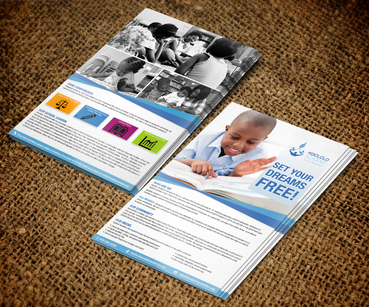 Flyer Design by jeffdefy for The Khulula Foundation | Design #2944627
