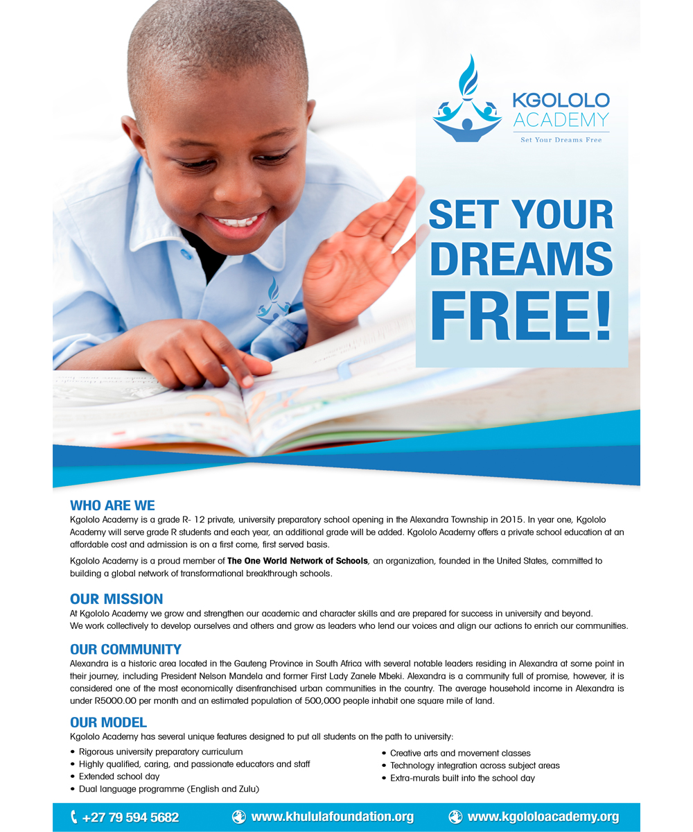 Flyer Design by jeffdefy for The Khulula Foundation | Design #2976304