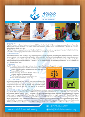 Flyer Design by Sbss for The Khulula Foundation | Design: #2936631