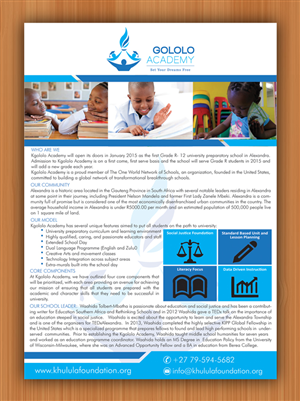 Flyer Design by Sbss for The Khulula Foundation | Design: #2937610