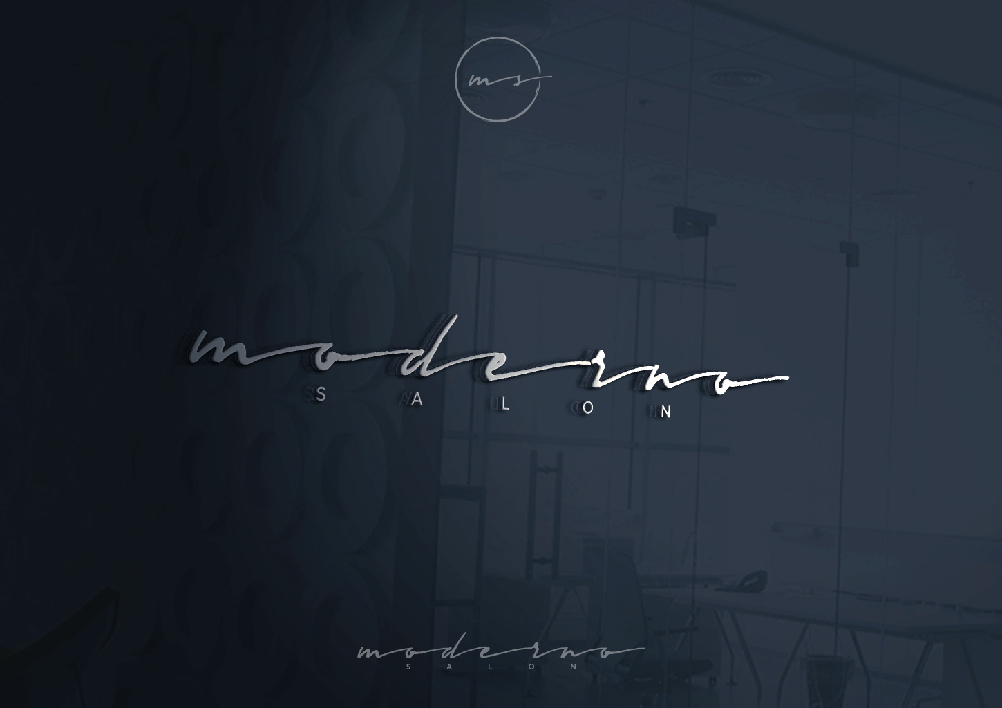 Logo Design by maria-kaz for Moderno Salon | Design #20838112