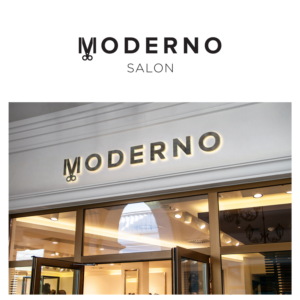 Logo Design by rls for Moderno Salon | Design #20780557