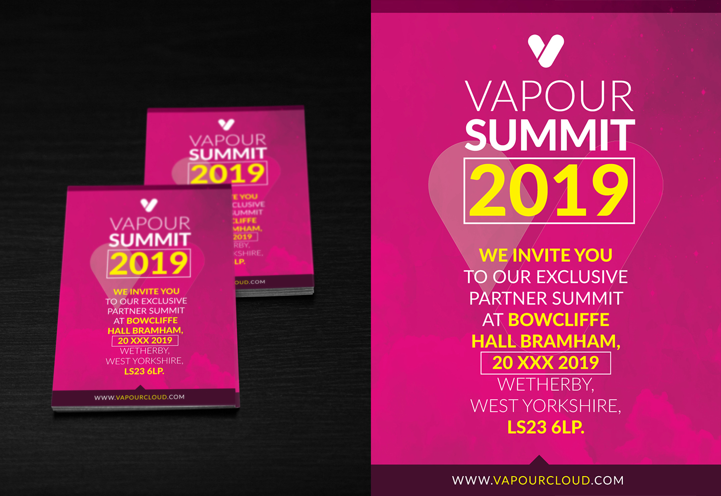 Invitation Design by Impressive Solutions for Vapour Cloud | Design #20671245