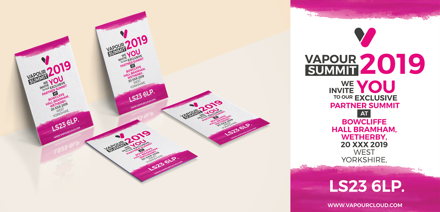 Invitation Design by Impressive Solutions for Vapour Cloud | Design #20671248