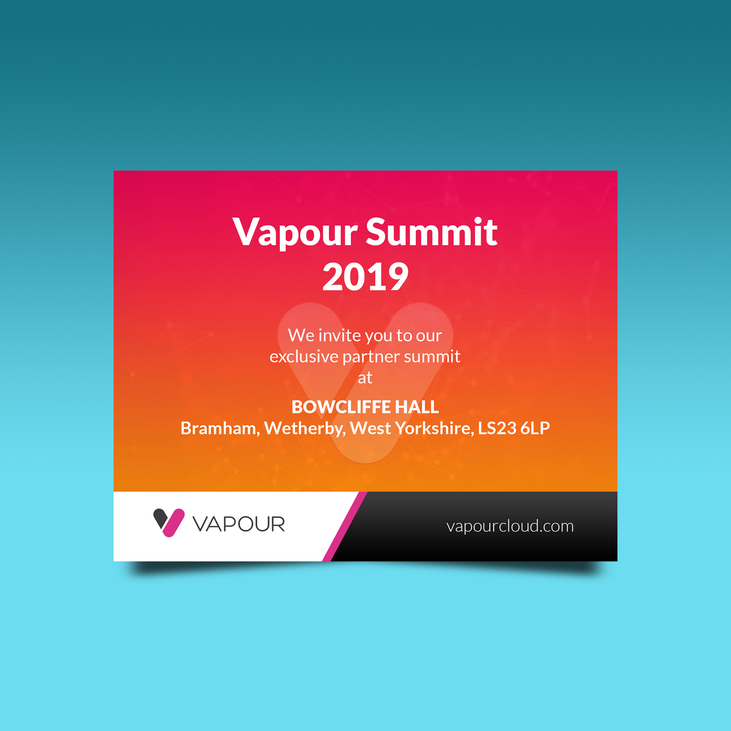 Invitation Design by VEGA-Designs for Vapour Cloud | Design #20659826