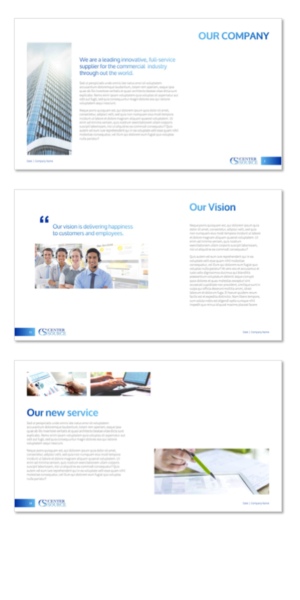 Diseño de PowerPoint por StonyDog Design para Center Source | Diseño: #20679353