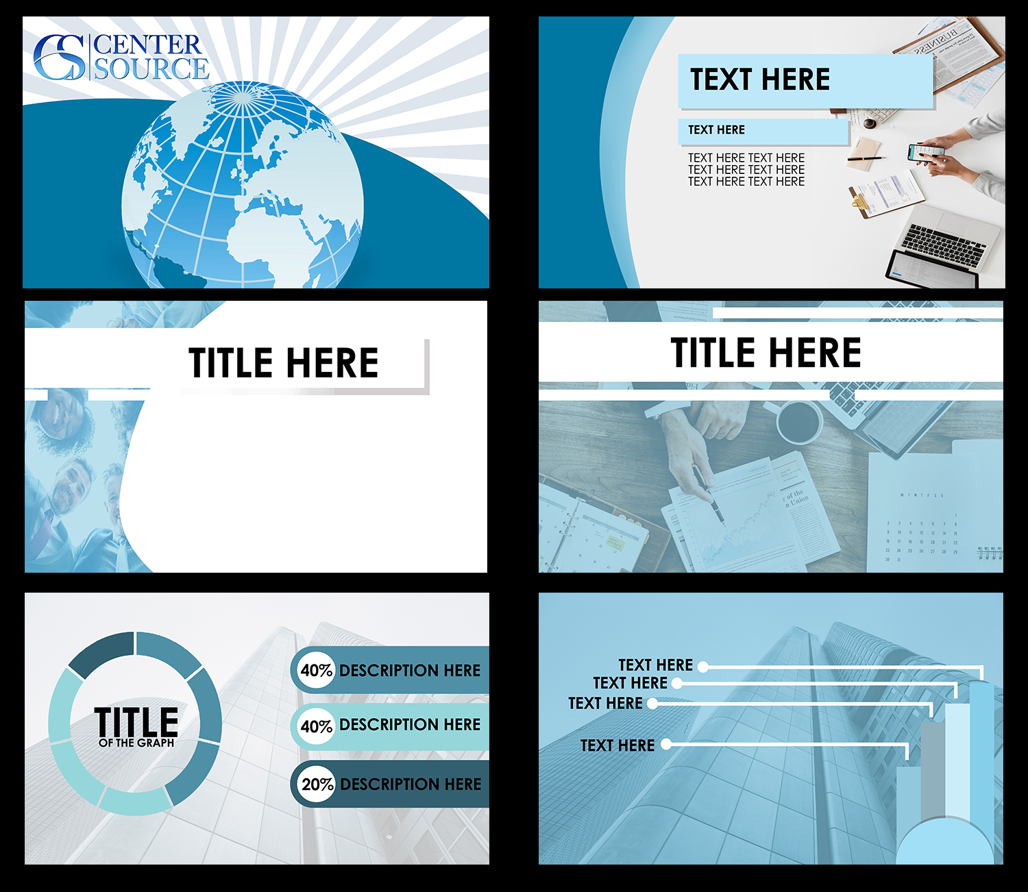 Diseño de PowerPoint por Mark Alen para Center Source | Diseño #20707597