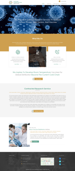 Vaccine Stabilization Institute | Web Design by Sbss