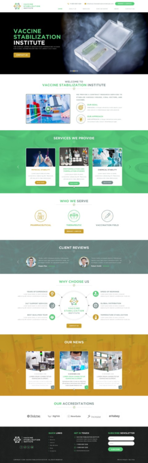 Vaccine Stabilization Institute | Web Design by Reimagine