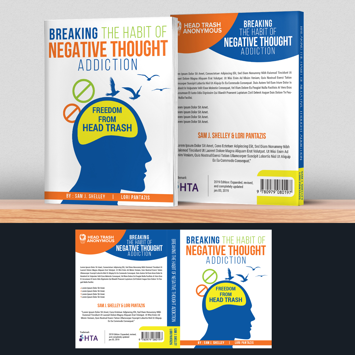 Design de Couverture de Livre par Maxo-Biz pour Head Trash Anonymous | Design #20663862