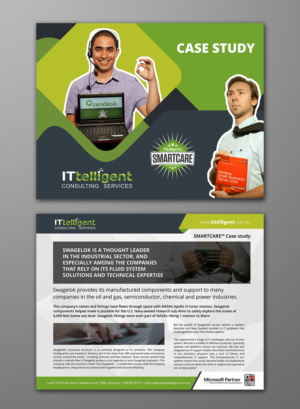 Brochure created for Case Studies and other product offerings | Flyer-Design von ecorokerz