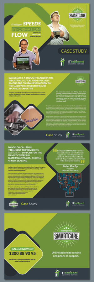 Brochure created for Case Studies and other product offerings | Flyer-Design von BLUE WINGS